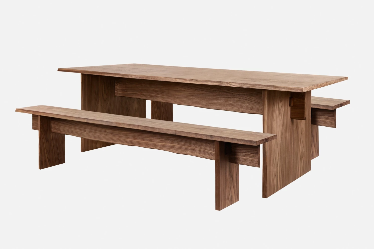 Philippe Malouin Bookmatch Table 220 Cm + Bookmatch Benches (Set) Furniture 3 Philippe Malouin Bookmatch Table 220 Cm + Bookmatch Benches (Set) Furniture