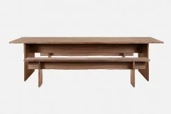 Philippe Malouin Bookmatch Table 275 Cm + Bookmatch Benches (Set) Furniture