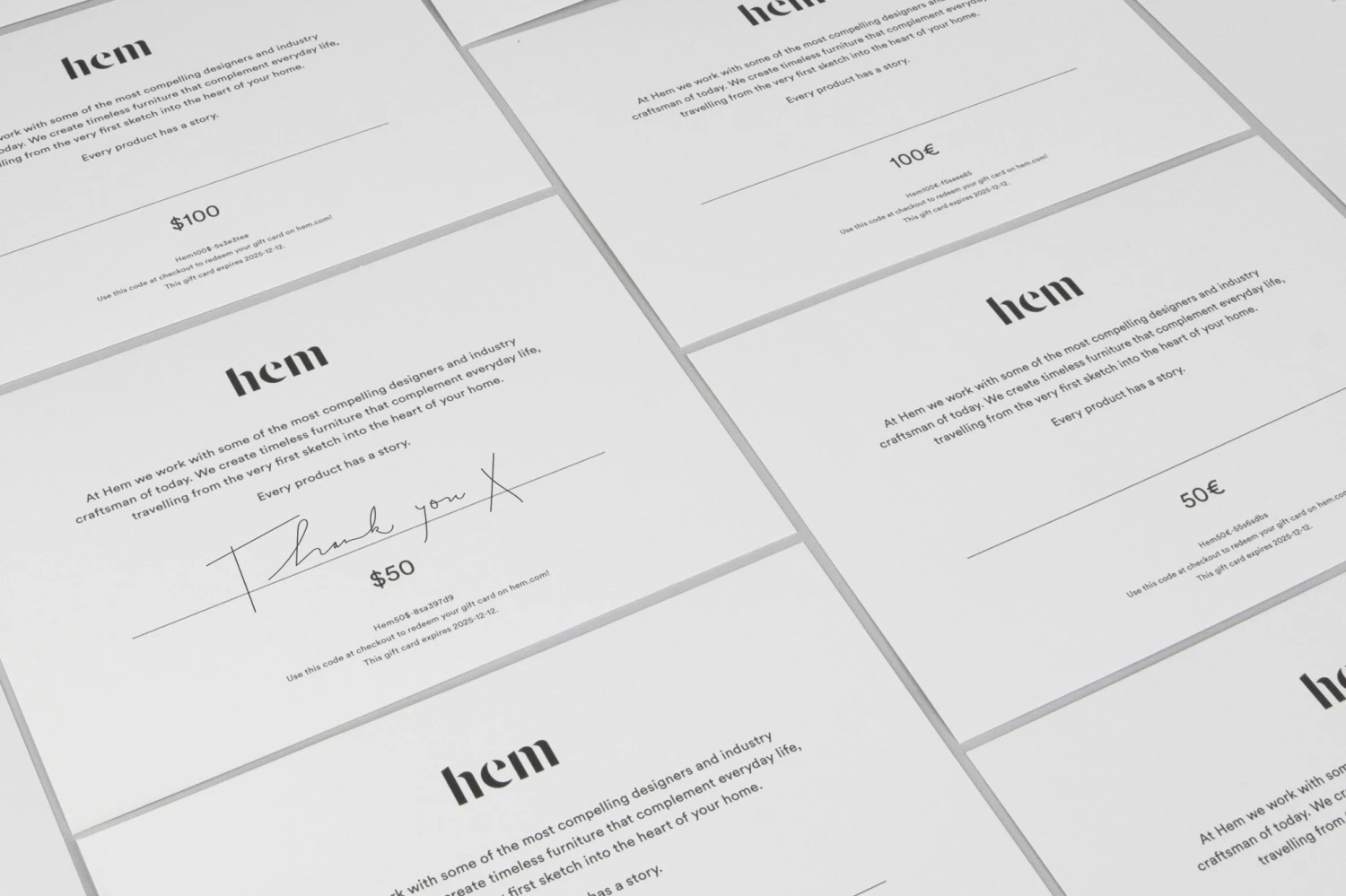Hem Gift Card 14 Hem Gift Card